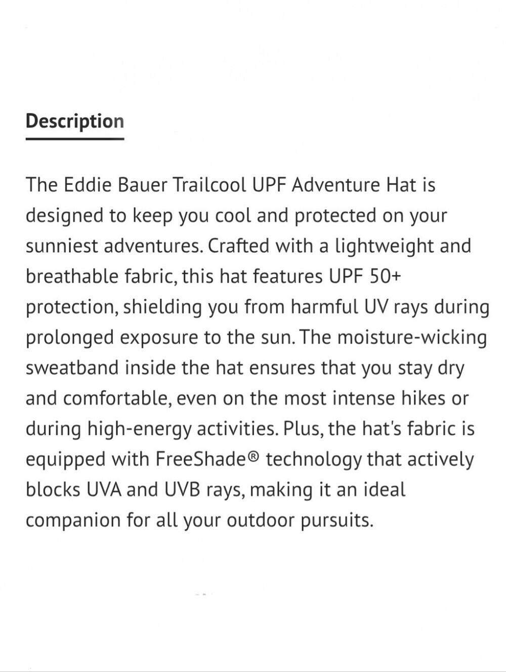 NWT Eddie Bauer Trailcool UPF 50+ Cooling Adventure Brim Hat Sapphire Size L/XL - Picture 15 of 16